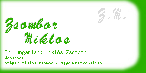 zsombor miklos business card